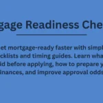 Mortgage Readiness Checklist Mortgage Readiness Checklist