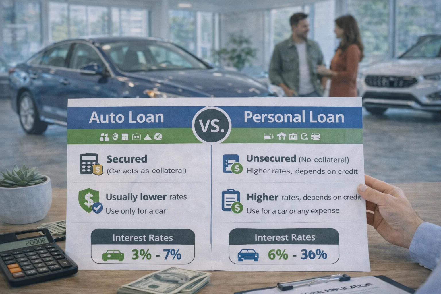 Auto Loan vs Personal Loan for Buying a Car