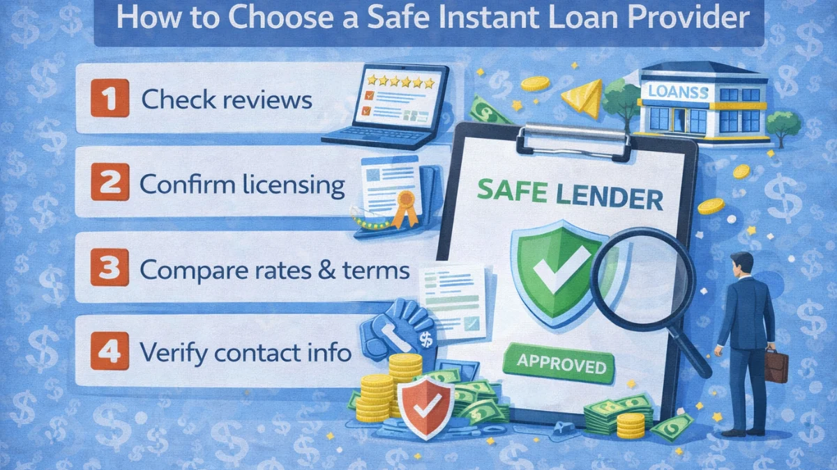 How to Choose a Safe Instant Loan Provider