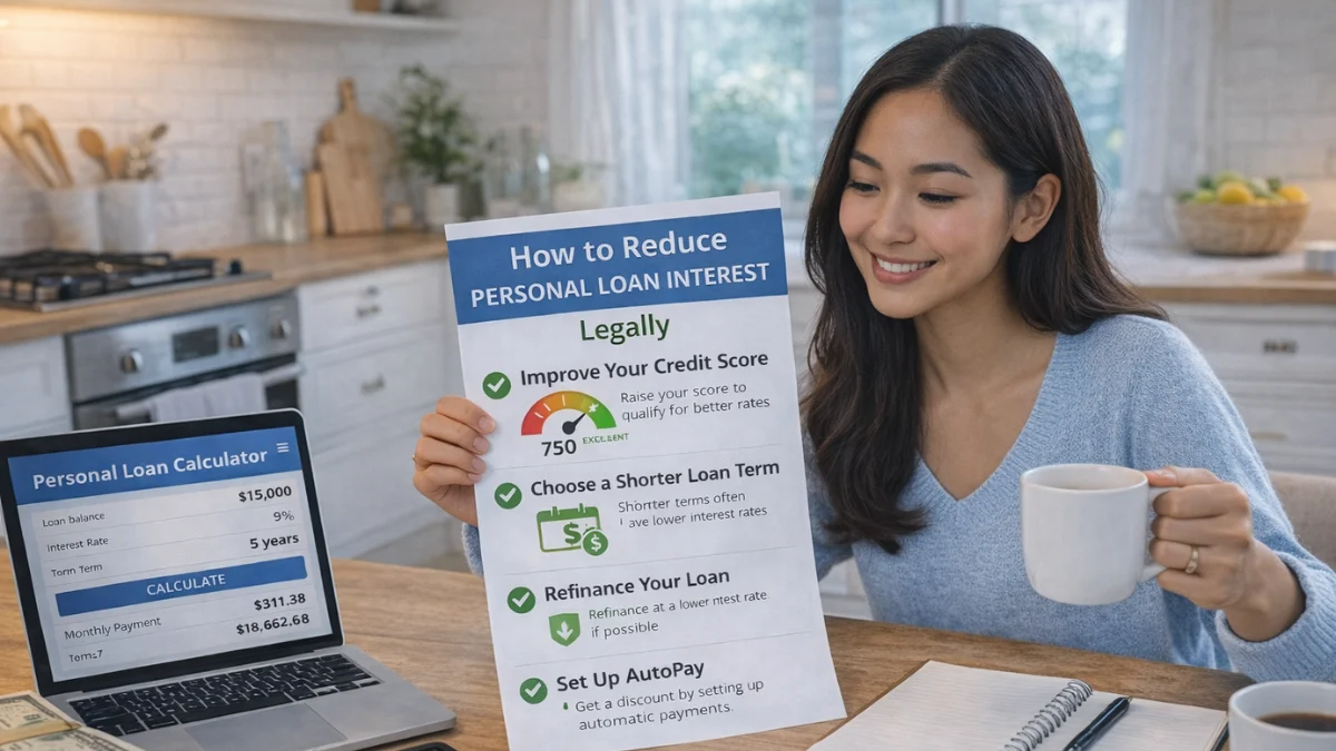 How to Reduce Personal Loan Interest Legally