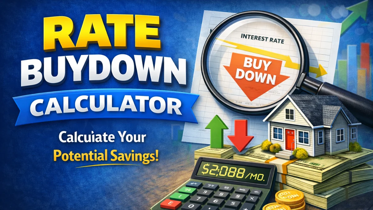 Rate Buydown Calculator (2-1 & 3-2-1 Buydown Savings Explained)
