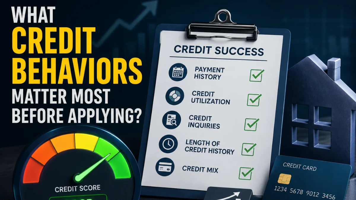 Credit Behaviors Matter Most Before Applying