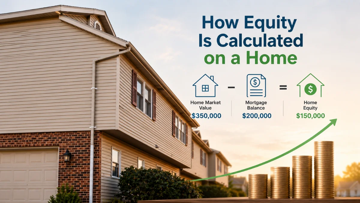 How Equity Is Calculated on a Home