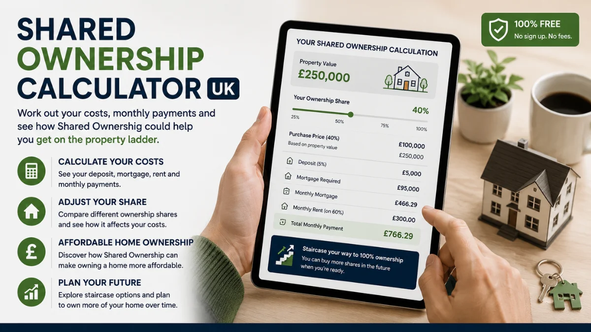 Shared Ownership Calculator UK